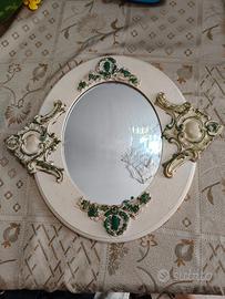 Quadro antico vintage con specchio
