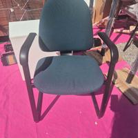 Coppia di sedie da ufficio verdi