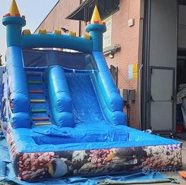 Scivolo acquatico con piscina - giochi gonfiabili