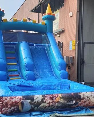 Scivolo acquatico con piscina - giochi gonfiabili