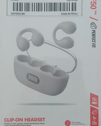 Cuffiette bluetooth con clip per orecchio