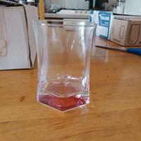 Set di sei bicchieri di cristallo