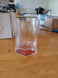 Set di sei bicchieri di cristallo