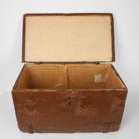 Cassa legno ferramenta antica XIX da restauro