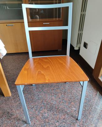 sedie Callegaris telaio ferro seduta legno 