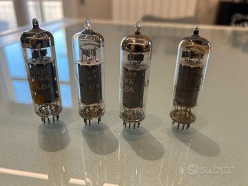 Quartetto valvole EL84 philips miniwatt