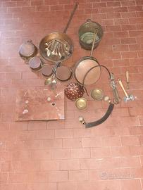 Pentole vintage in rame