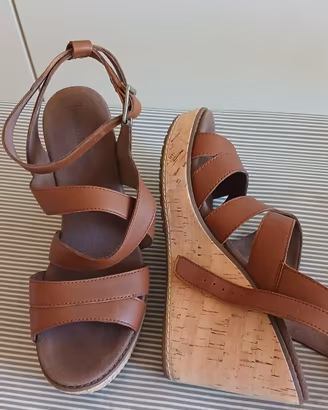 sandalo con zeppa Timberland