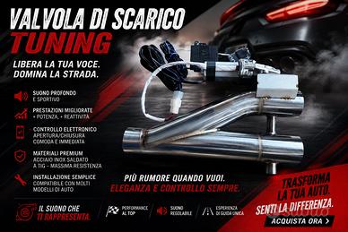 Valvola di Scarico PRO in acciaio inox 304 TIG
