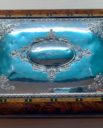 Scatola in Argento e Radica