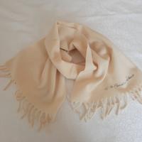 Sciarpa bianca di lana