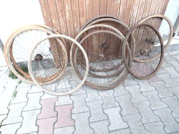 10 cerchi in legno 8 26" 2 28"