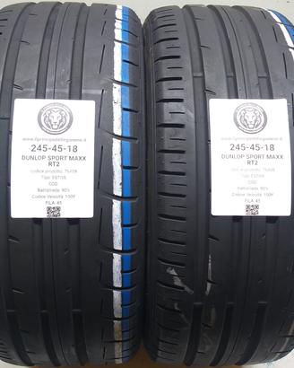 2 GOMME 245 45 18 DUNLOP A76409