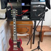 Set Epiphone SG 400 PRO + Fender + Laney + Zoom V3