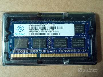 4 GB SDRAM NANYA PC3-10600S (Notebook/Laptop) 1,5V
