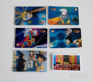 lotto 6 pz card dragonball GT santal figurine set