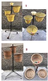 Cesto treppiedi porta bigodini scovolo parrucchier