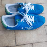 scarpe Armani jeans azzurre 