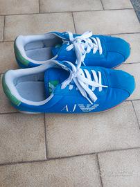 scarpe Armani jeans azzurre 