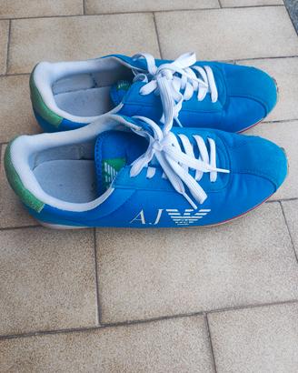scarpe Armani jeans azzurre 