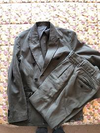 Alex Mill Bedford completo doppiopetto Army Green