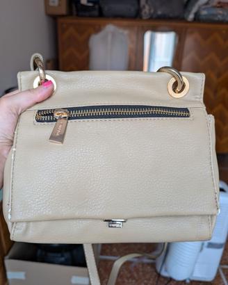 Borsa donna Carpisa beige tracolla piccola zip