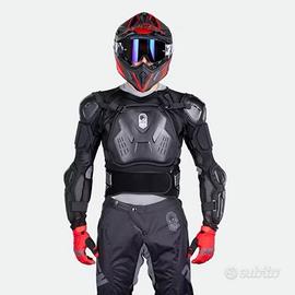 Giacca protettiva moto + ginocchiere Raven CE