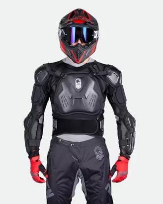 Giacca protettiva moto + ginocchiere Raven CE