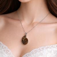 Collana artigianale in Ammonite naturale – P.unico