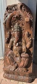 Ganesh scultura Teak