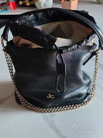 Borsa in pelle nera Jacky Celine 