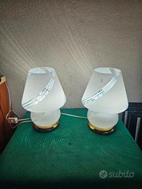 LAMPADA DA TAVOLO VINTAGE COPPIA MURANO ANNI 70