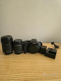 Canon EOS 750D + 18-55 + 18-135 + 3 Batterie