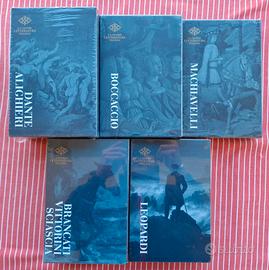 5 VOLUMI " LA GRANDE LETTERATURA ITALIANA "