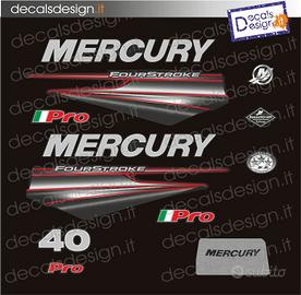 Kit adesivi sostitutivo per motore mercury 40 cv