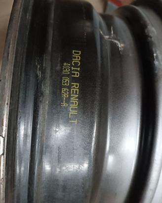 cerchioni in ferro per Dacia Duster 2014