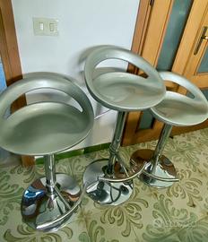 3 Sgabelli Cucina Regolabili in Altezza