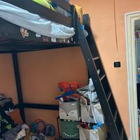 Letto soppalco Ikea Stora 1 piazza e mezza wenge