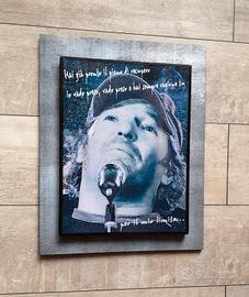 Quadro in legno omaggio a Vasco Rossi 
