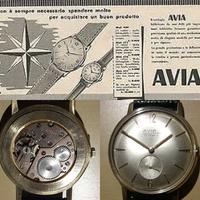 Avia king orologio laminato carica manuale anni '7