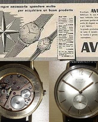 Avia king orologio laminato carica manuale anni '7
