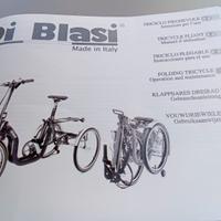 Bici triciclo per adulti, pieghevole.