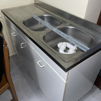 Mobile lavello cucina 120 cm con doppia vasca – Ot