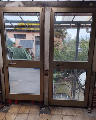 porte vetrate in alluminio con doppi vetri