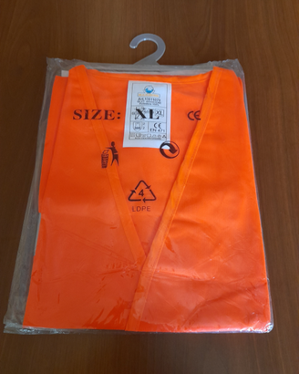 Gilet marca mariner arancione alta visibilità