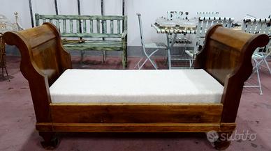 Lettino in noce impero