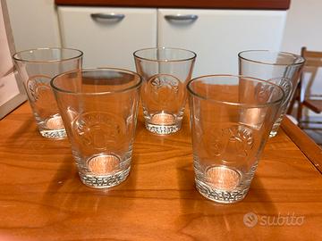Set 5 bicchieri originali Campari Soda vintage
