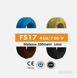Cavo elettrico 600 Metri da 1mm 3 matasse