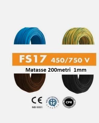 Cavo elettrico 600 Metri da 1mm 3 matasse