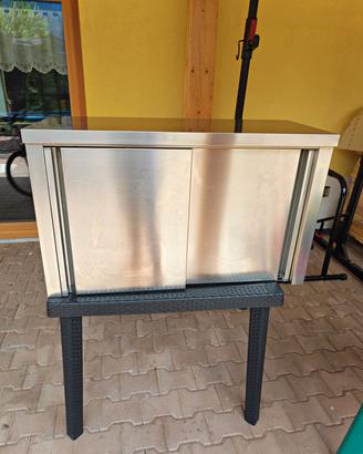 armadio pensile inox scolapiatti